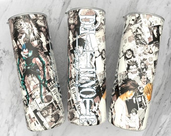 PNG recto 20 oz vaso flaco anime da diseño de sublimación sin costuras / Impresión lista a 300 ppp / Envoltura de anime