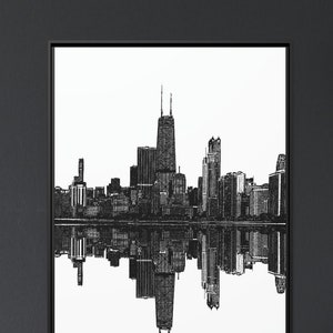 Downtown Chicago Canvas Art - Cityscape of Chicago Skyline on Canvas, Wall Art for Home, Office or Apartment Decor, Ideal Housewarming Gift