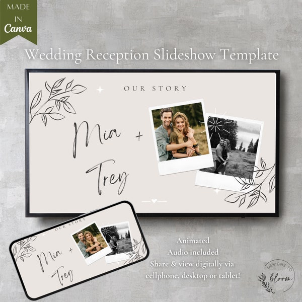 Wedding Slideshow Template | Engagement Party Slideshow | Wedding Photo Album Slideshow with Music | Wedding Video Template