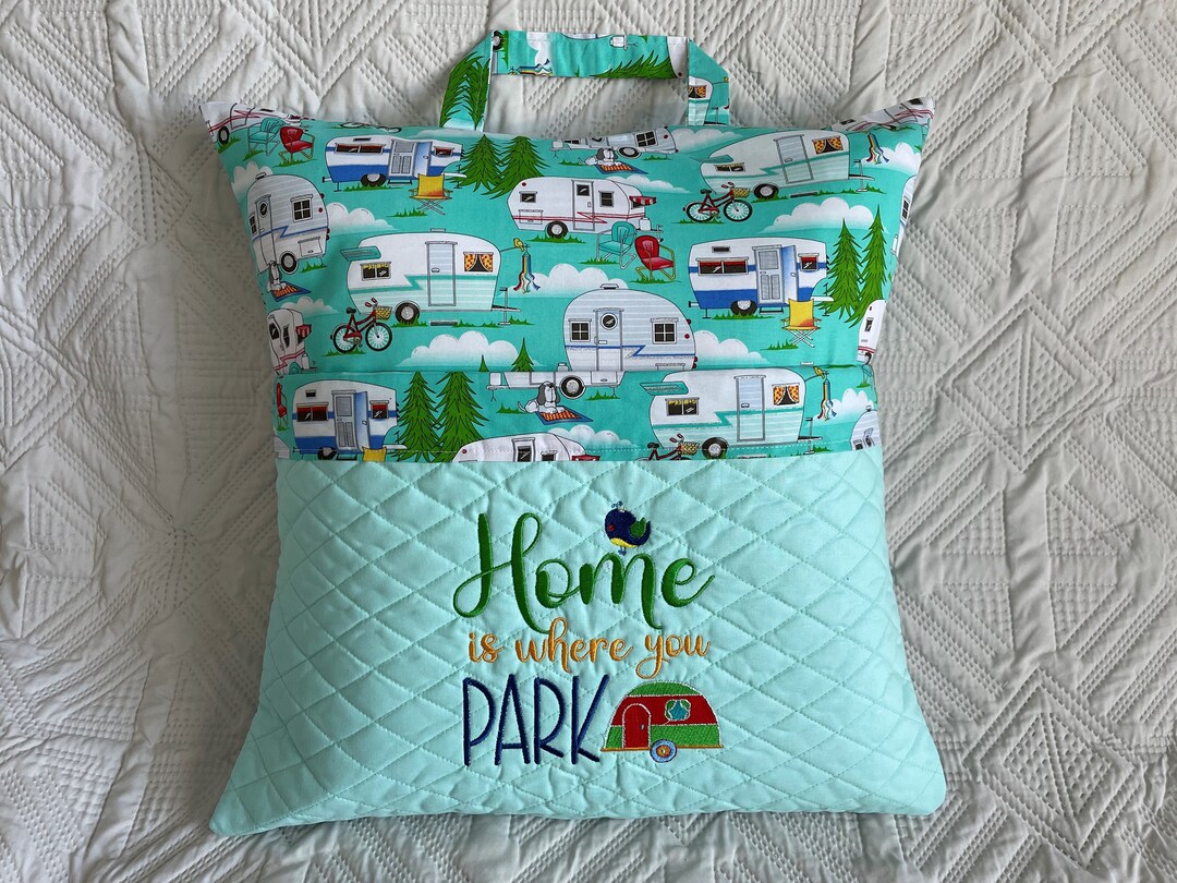 Book Pillow / Reading Pillow With Handle Caravaning Etsy Australia