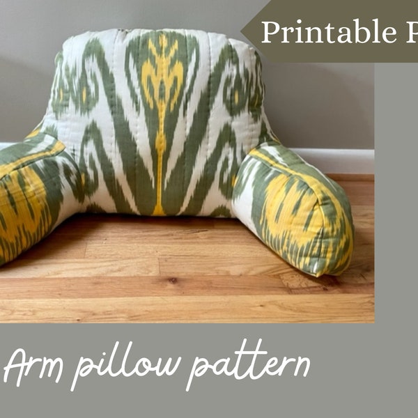 Arm pillow printable PDF sewing pattern