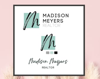 Redigerbart varumärkeskit, Canva, logotypmallar, Madison Real Estate
