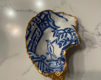 Decoupage Oyster Shell