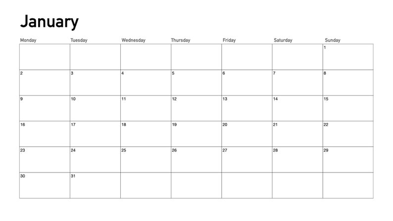Minimalist Monthly Calendar: February 2023 Etsy Minimalist Monthly Calendar: February 2023 Etsy