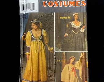 Simplicity 8192 Sewing Pattern Renaissance Faire Medieval Costume Dress