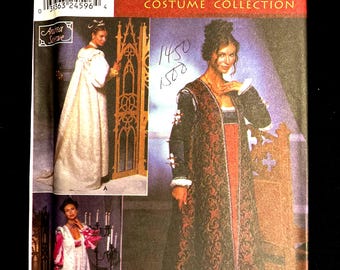 Simplicity 9533 Sewing Pattern Renaissance Medieval Women’s Costume UNCUT