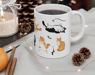 Trcousoa Set Regalo Per Amanti Dei Gatti - Tazza Con Gatto, Calzini E Accessori - Regalo Per Mamma E Gatto - Compleanno Donna