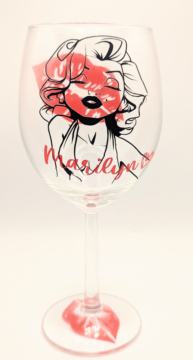 Personalized Marilyn Monroe Wine Glass - Etsy