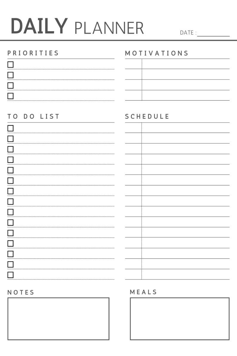 Effortless Daily Planner 20232024 Printable Planner Etsy