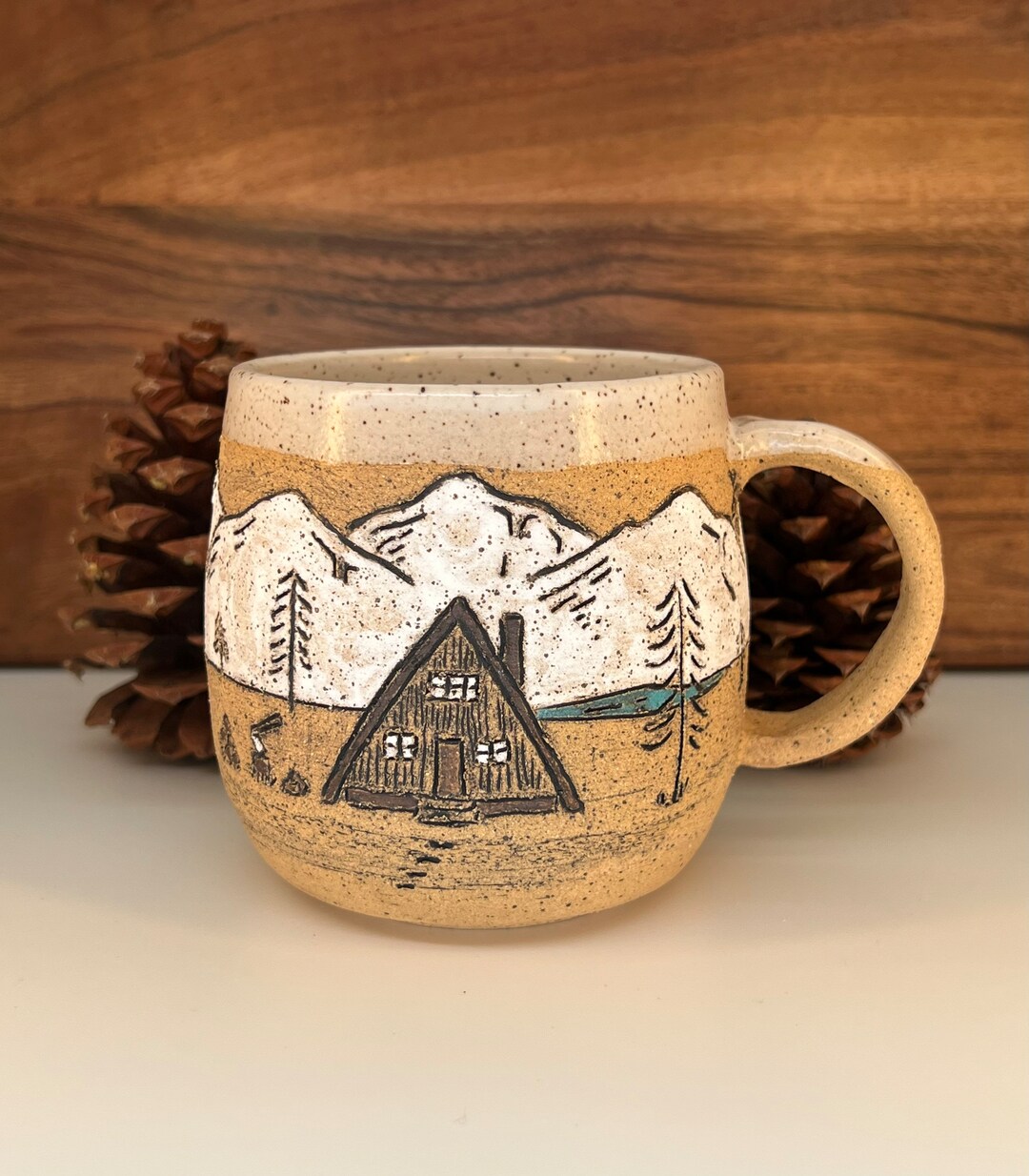A Frame Cabin Mug - Etsy