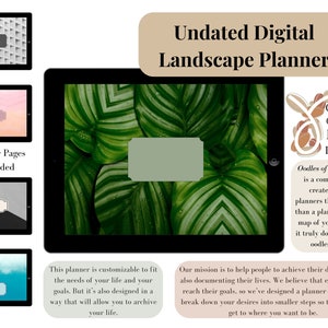 Undated Landscape Digital Planner