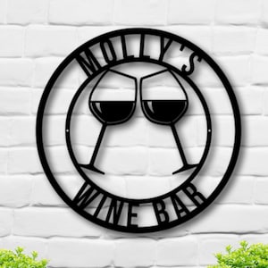 Metal Wine Sign, Wine Sign, Bar Sign, Wine Decor, Wine Lover, Winery Decor, Home Bar Sign, Bar and Grill Sign, Valentine&#39;s Day Gift