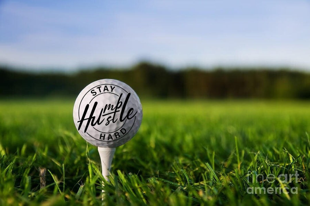 Stay Humble Hustle Hard Custom Golf Ball Custom Golf Ball Etsy