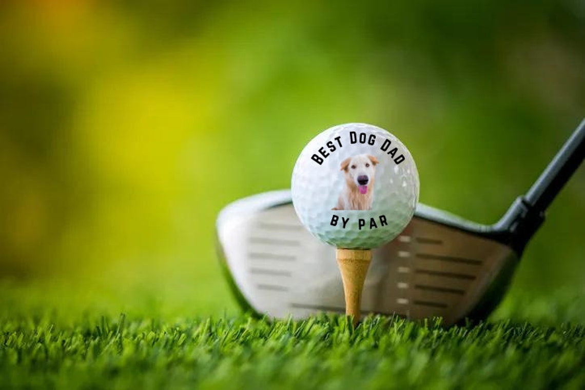 Dog Golf Ball Dog Dad Golf Ball Set Custom Father's Day Etsy