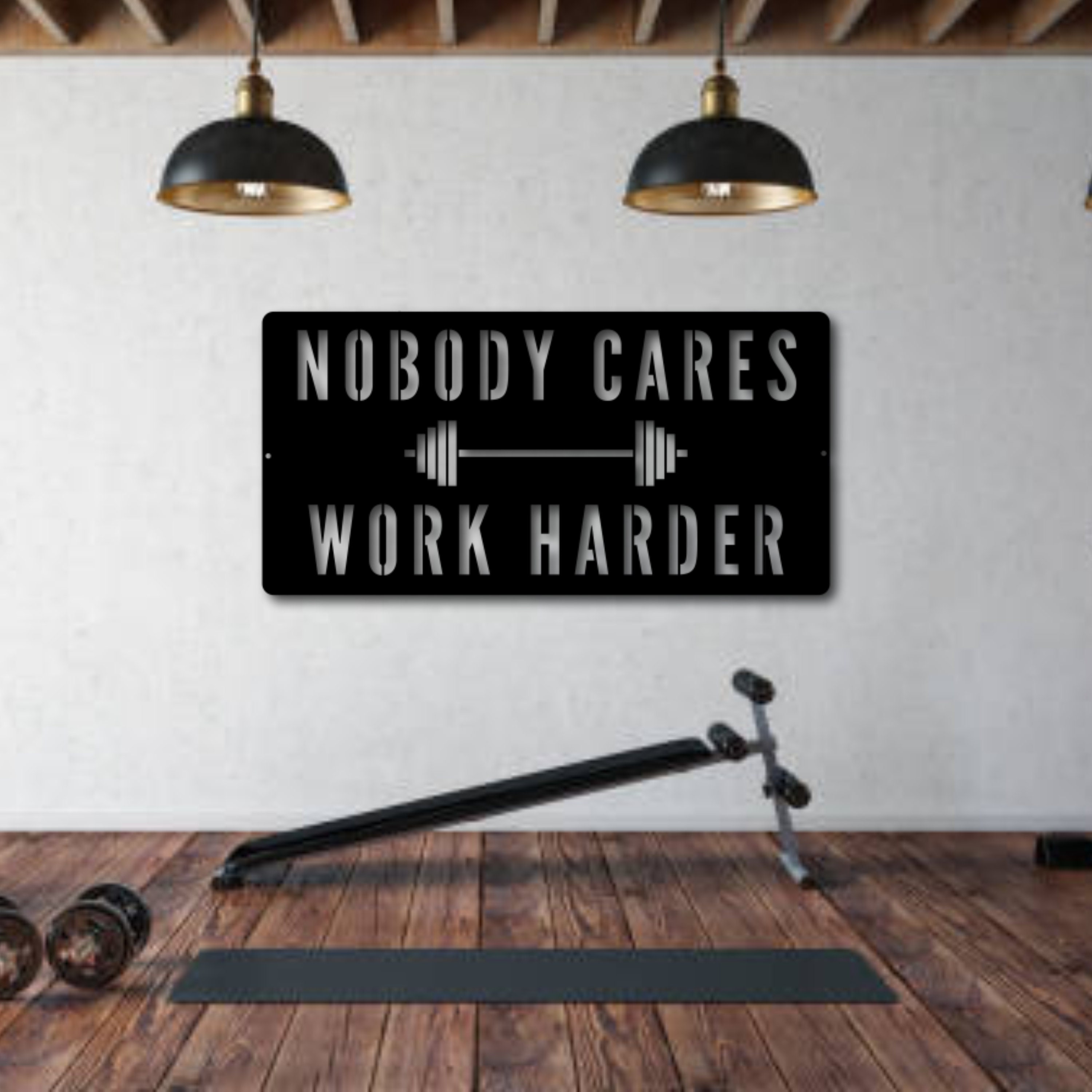 Custom Metal Gym Sign: Laser Cut Workout Motivation - Etsy