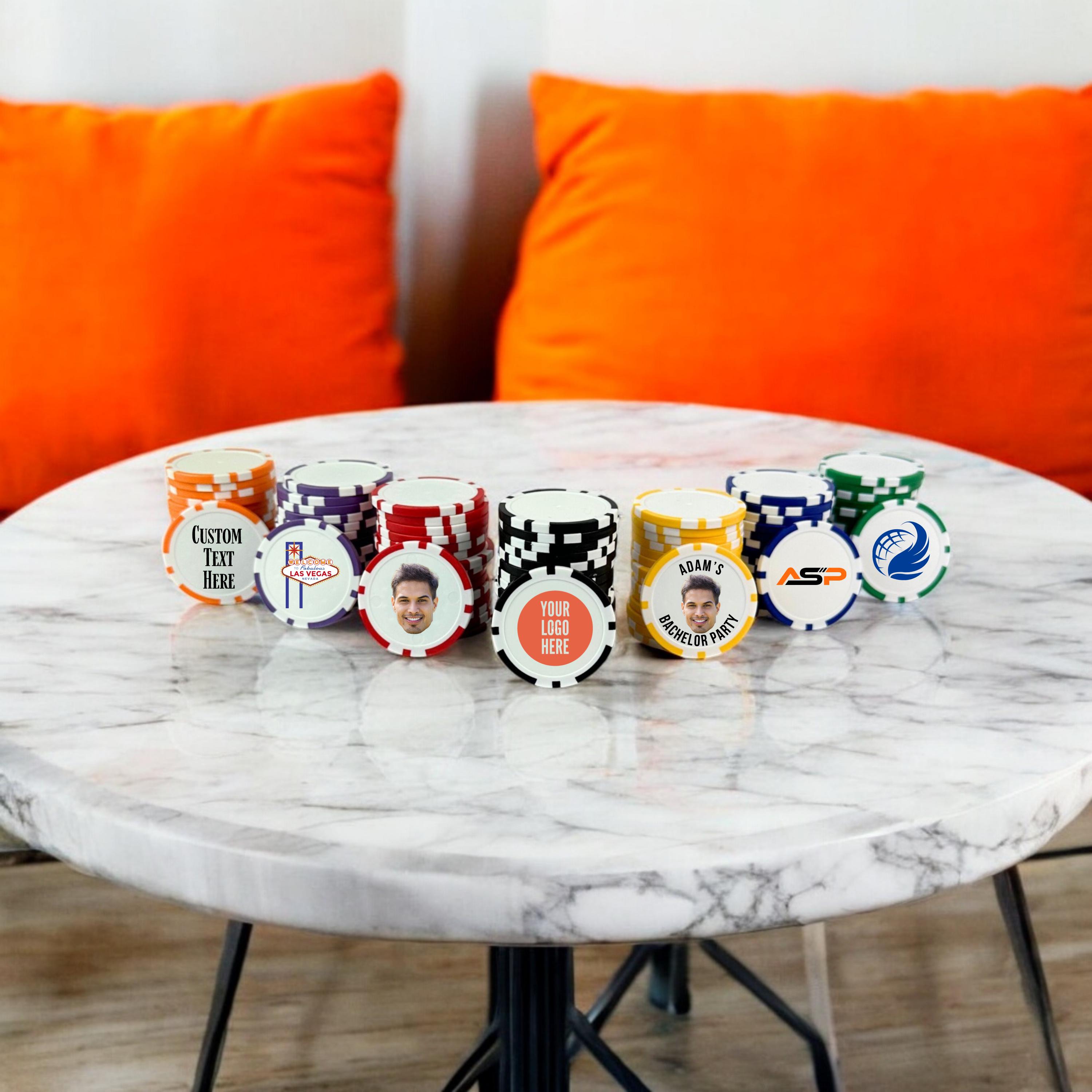 Custom Poker Chip, Custom Printed Poker Chip, Personalized Poker Chip, Bachelor Party Gift, Custom Golf Ball Marker, Custom Image Poker Chip