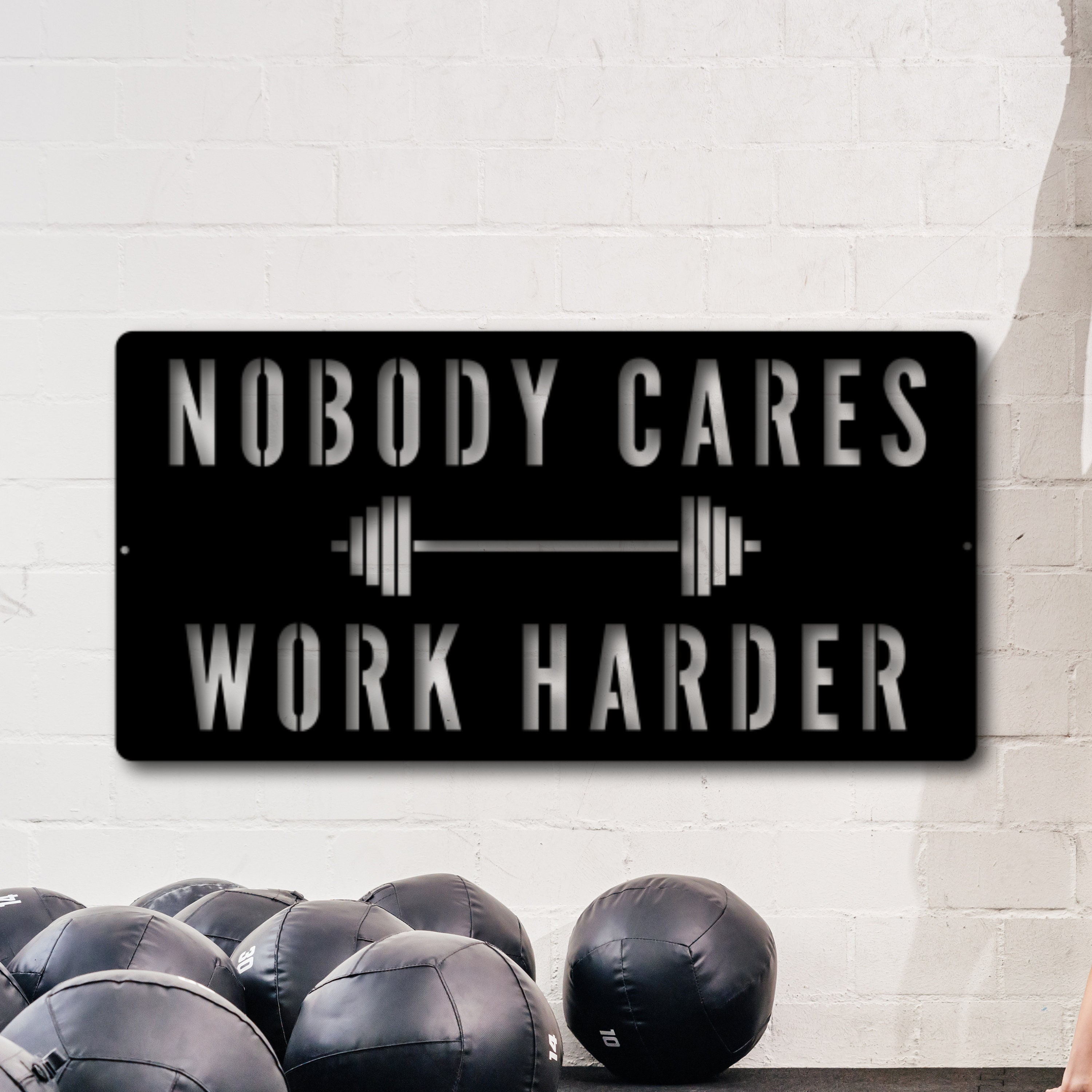 Custom Metal Gym Sign: Laser Cut Workout Motivation - Etsy