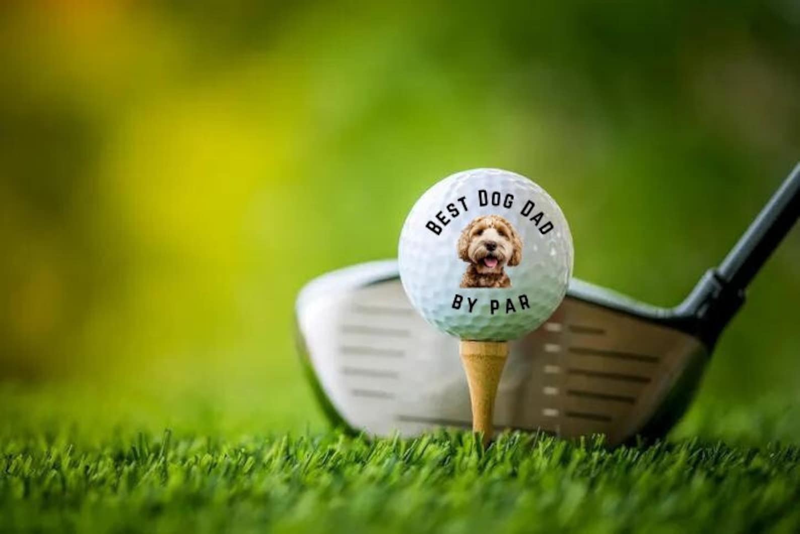 Dog Golf Ball Dog Dad Golf Ball Set Custom Father's Day Etsy