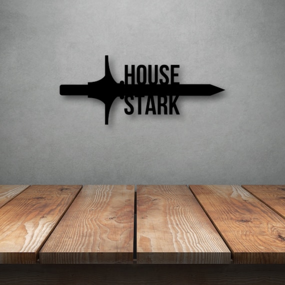 Custom Metal Sword Monogram: Family Name Sign, Game of Thrones Art