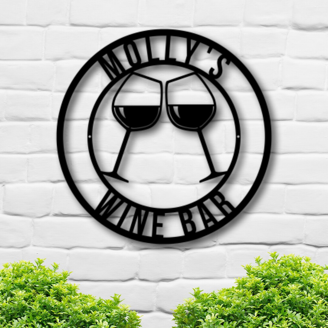 Personalized Wine Bar Sign II