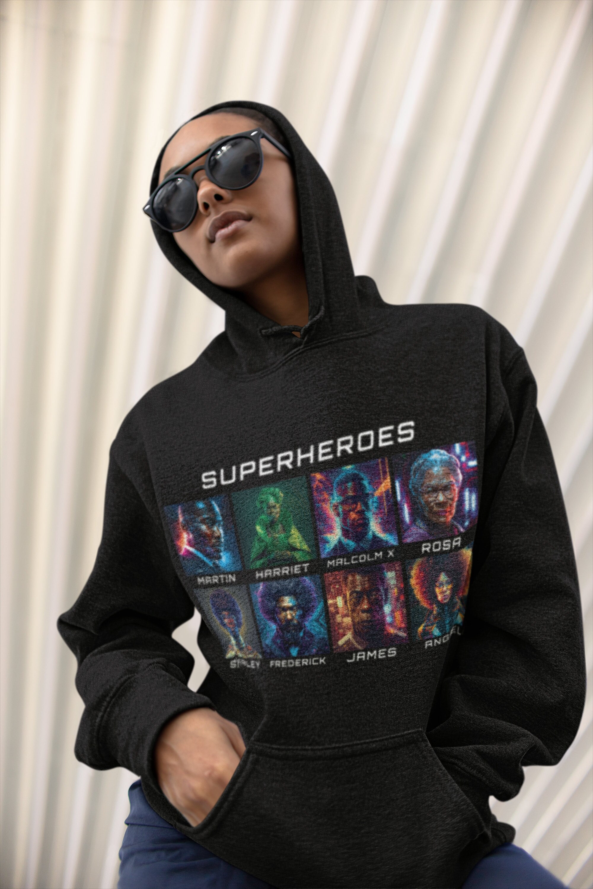 Hoodie Black History Top Afrofuturism Sweatshirt Black History Shirt ...