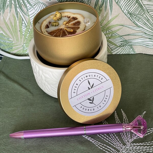 Candles Flowers Etsy