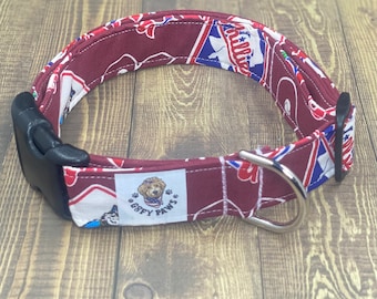 Phillies Dog Collar, Baseball MLB Team Collar
