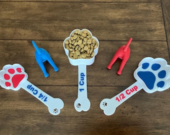 Dog Food Scoop - Pet Kibble Measuring Cup