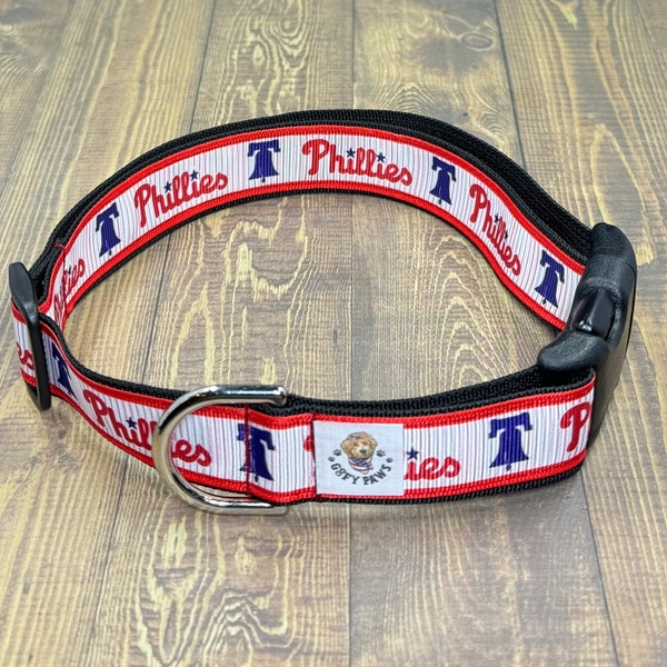 Dog Collars, Dog Collar, Phillies Dog Collar, Phillies, MLB, Phillies Collar, Baseball, Baseball Collar, Baseball Dog Collar, Philadelphia