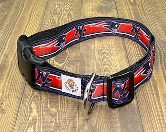 New England Patriots Dog Collar, NFL Team Collar