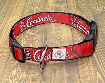 St. Louis Cardinals Dog Collar, MLB Baseball Collar