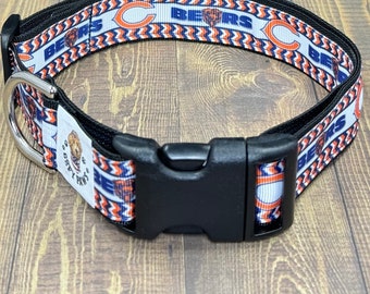 Chicago Bears Dog Collar, NFL Football Fan