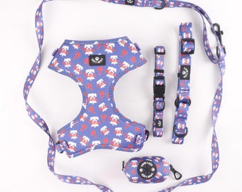 Phillies Dog Harness, Leash, Collar, Philadelphia Baseball Apparel