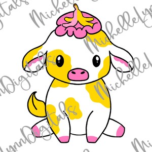 Banana Cow PNG/SVG digital file | cute cow file |