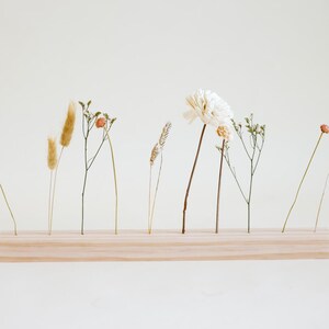 Wood Flower Bar with dried Flowers, gift for mom, centerpieces