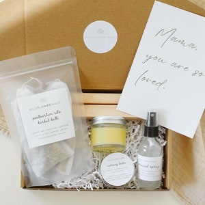 Postpartum gift box, herbal gift set, baby shower gift
