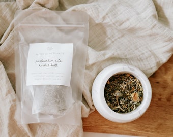 Postpartum Sitz Herbal Bath | After birth care - herbal bath tea - new mom gift