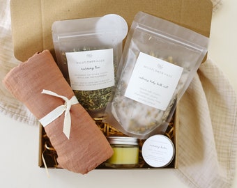 Mama & Baby Gift Box | postpartum gift, mom and baby herbal gift set, baby shower gift, pregnancy gift set