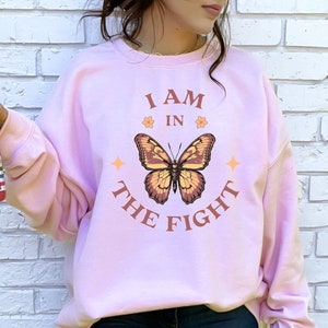 Fibromyalgia Sweatshirt Fibromyalgia Warrior Crewneck Sweatshirt Invisible Illness Sweater Chronic Pain Sweatshirt Butterfly Fibro Shirt