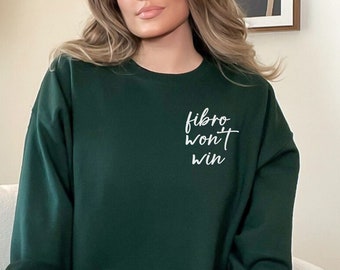 Fibromyalgia Awareness Sweatshirt Fibro Crewneck Sweater Fibro Wont Win Chronic Illness Gift Chronic Pain Sweatshirt Chronic Fatigue Sweater