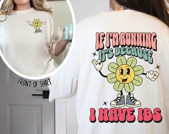 Funny IBS Tshirt Tummy Problems Retro Shirt IBS Awareness Shirt for Chronic Illness Social Anxiety Introvert Gift IBD My Tummy Hurts Trendy