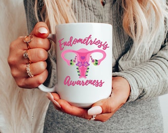 Endometriosis Awareness Gift Endo Coffee Mug Endo Strong Mug Invisible Illness Gift Endo Warrior Endo Surgery Gift Endometriosis Support