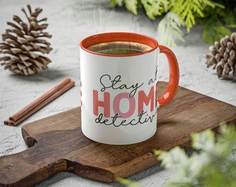 True Crime Gift, Horror Show Mug, Stay At Home Detective Mug, True Crime Coffee Cup, True Crime Podcasts Gift, Murder Mystery Mug, Crime Mug