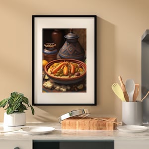 wall art Moroccan kitchen Food Still Life Print Country Kitchen Print PRINTABLE Digital Download Painting Digital Art