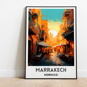 Marrakesh Travel Print | Marrakesh Poster | Travel Poster | Morocco Print | Marrakesh Wall Art | Morocco Poster | Marrakesh | Moroccan print