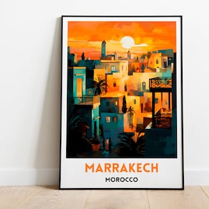 Marrakesh Travel Print | Marrakesh Poster | Travel Poster | Morocco Print | Marrakesh Wall Art | Morocco Poster | Marrakesh | Morocco art