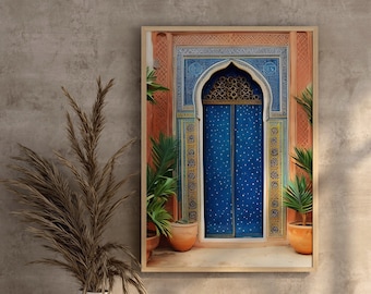 Moroccan Door Gallery Print, Set of 6, Travel Poster (Digital Download)