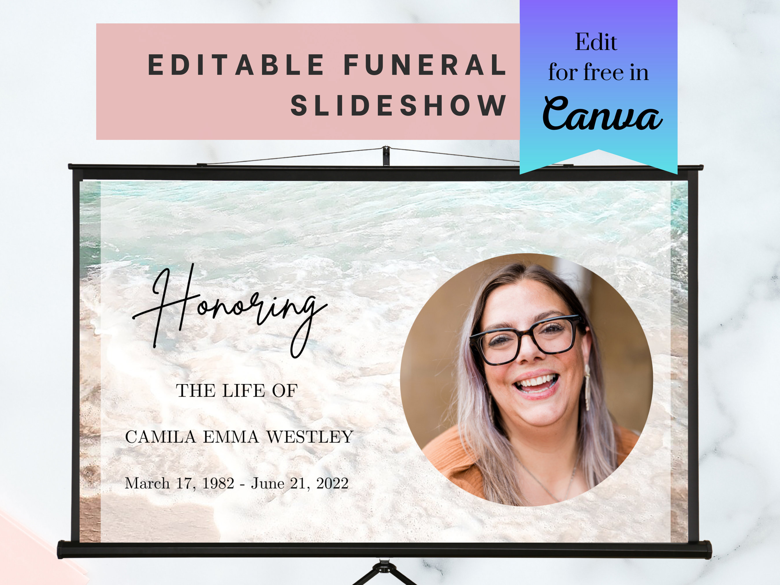 Funeral Photo Slideshow Template | Funeral Slideshow Template Male and ...