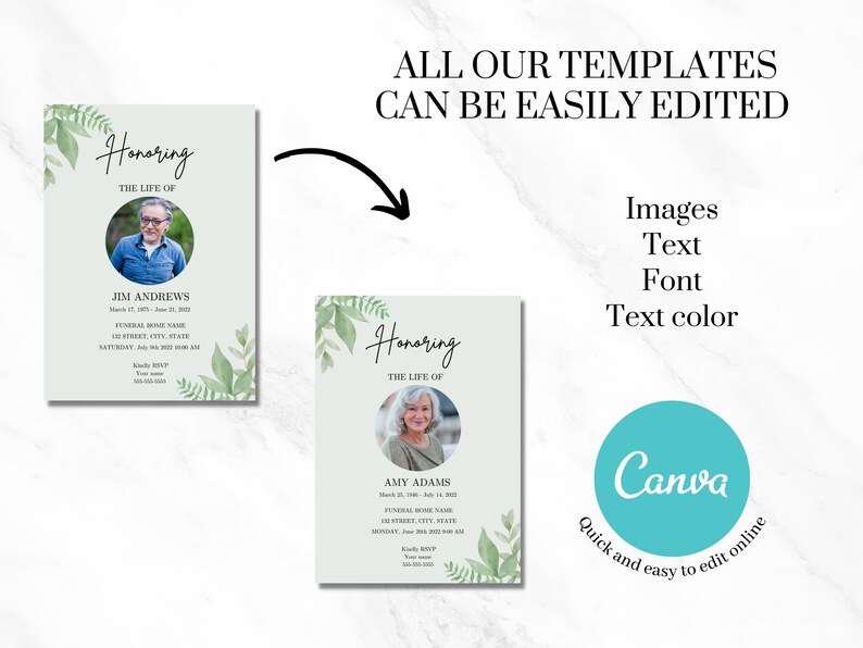 Funeral Invitation Funeral Evite Memorial Invitation Funeral