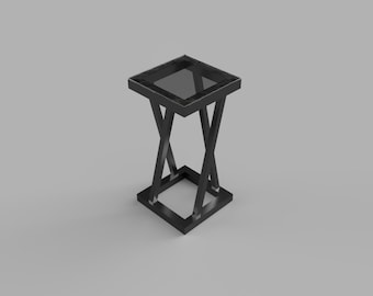 Mesa auxiliar minimalista, planos de mesa auxiliar, planos de mesa auxiliar de bricolaje, soldadura de bricolaje, muebles de metal